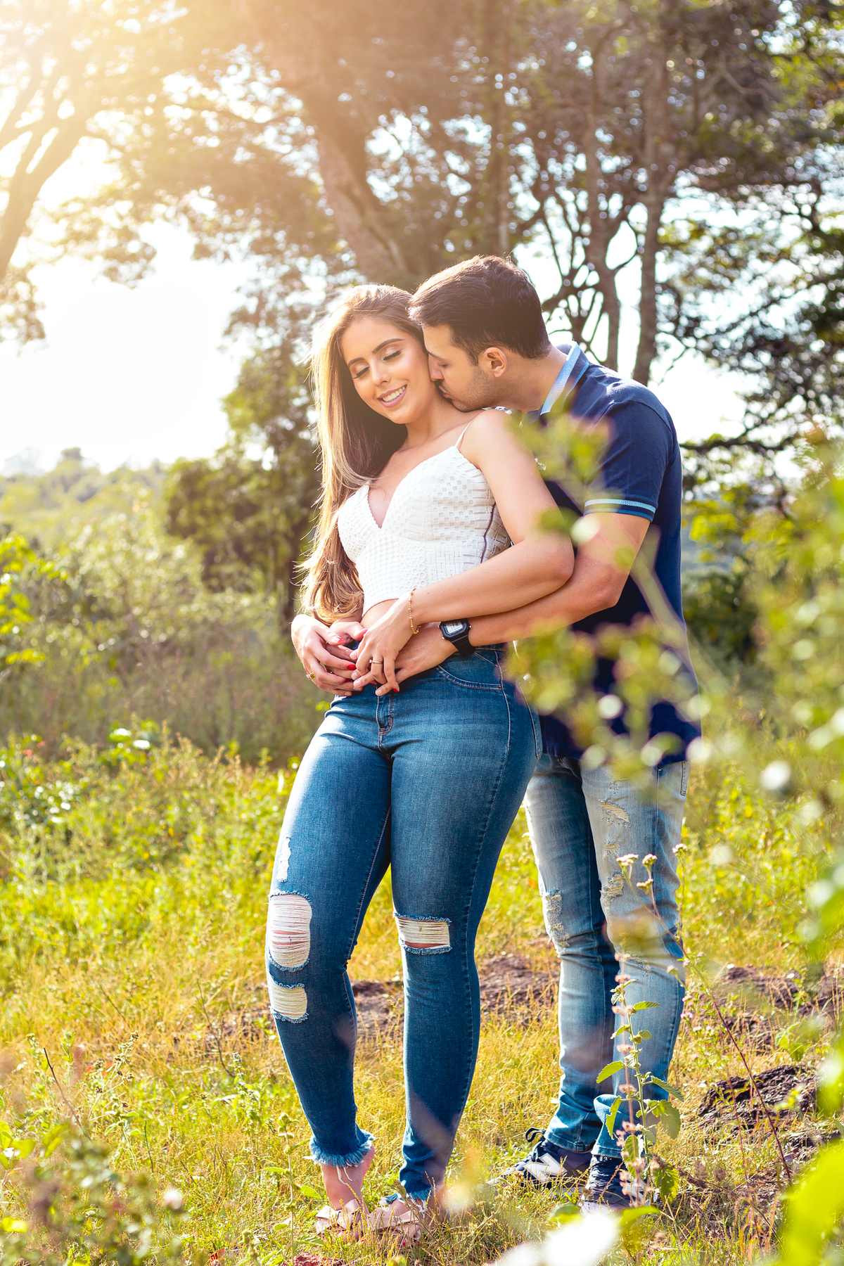 ensaio pre casamento na natureza