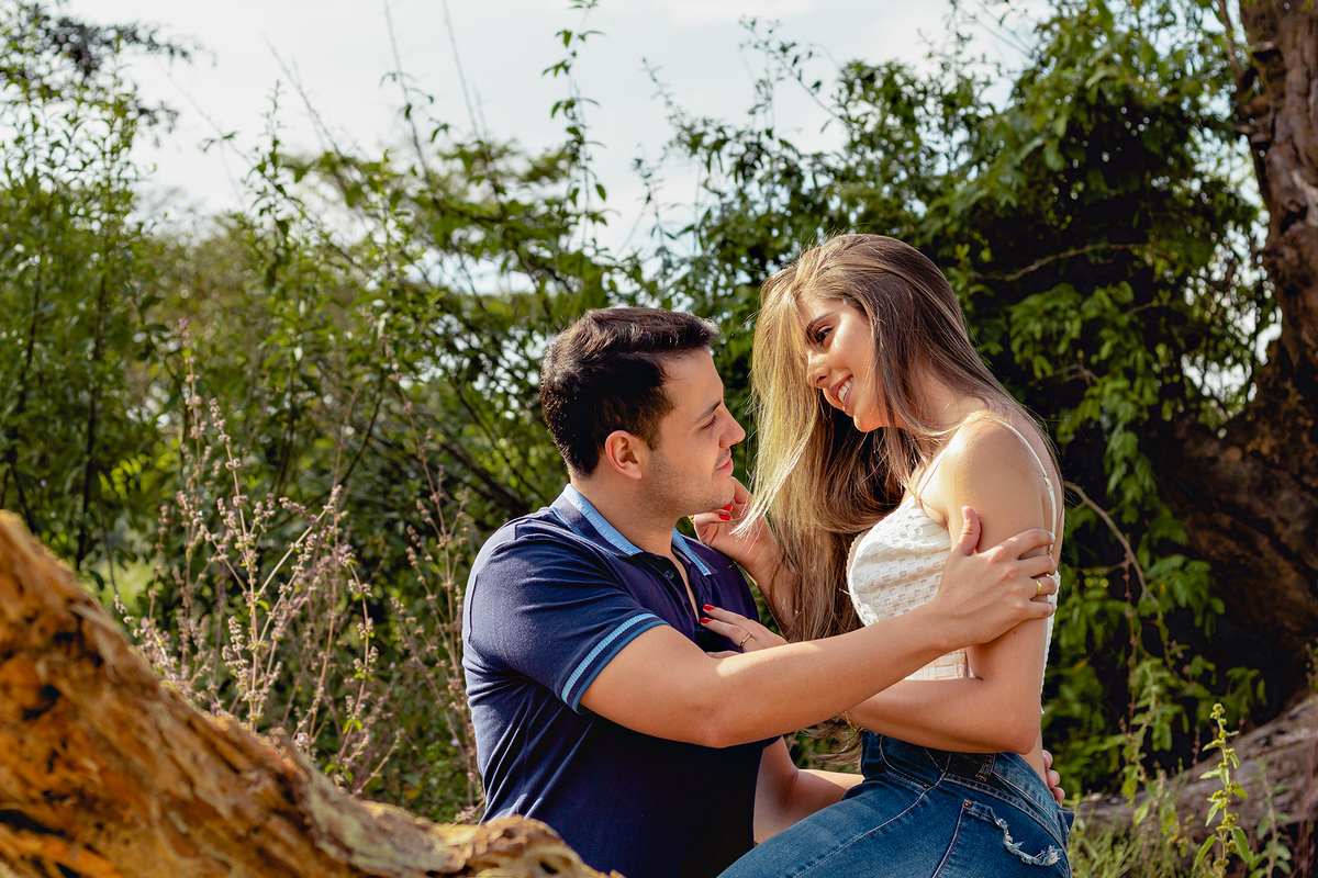 ensaio pre casamento na natureza