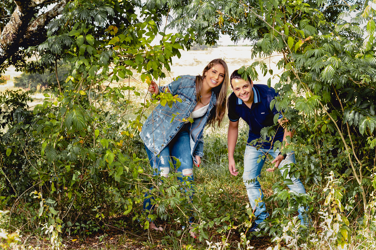ensaio pre casamento na natureza
