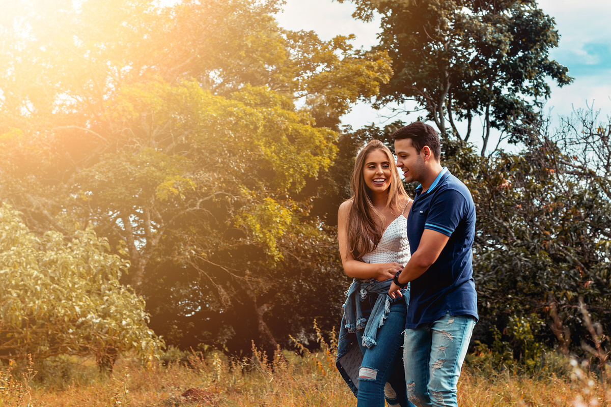 ensaio pre casamento na natureza