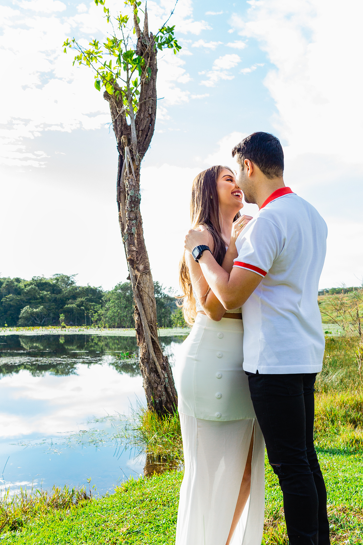ensaio pre casamento na natureza