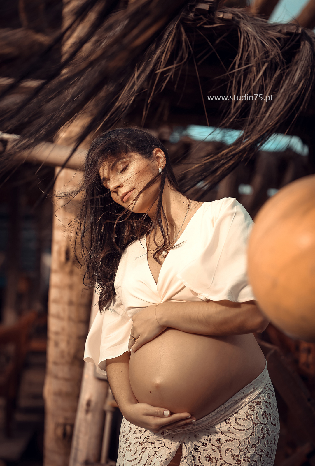 um lindo ensaio de gravida