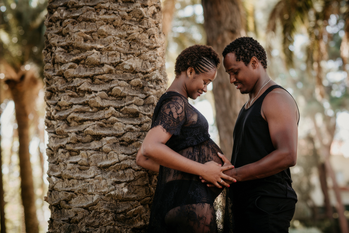 foto gravida em parque oeiras