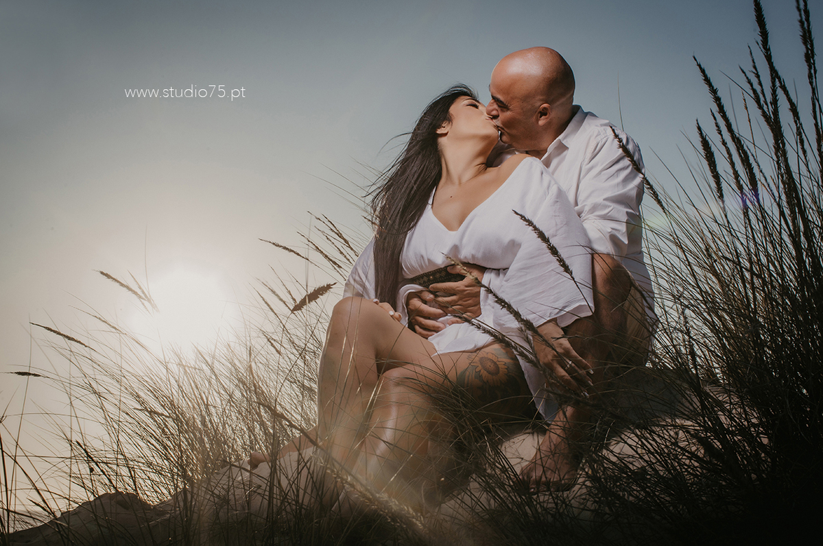 sessão namoro com por do sol