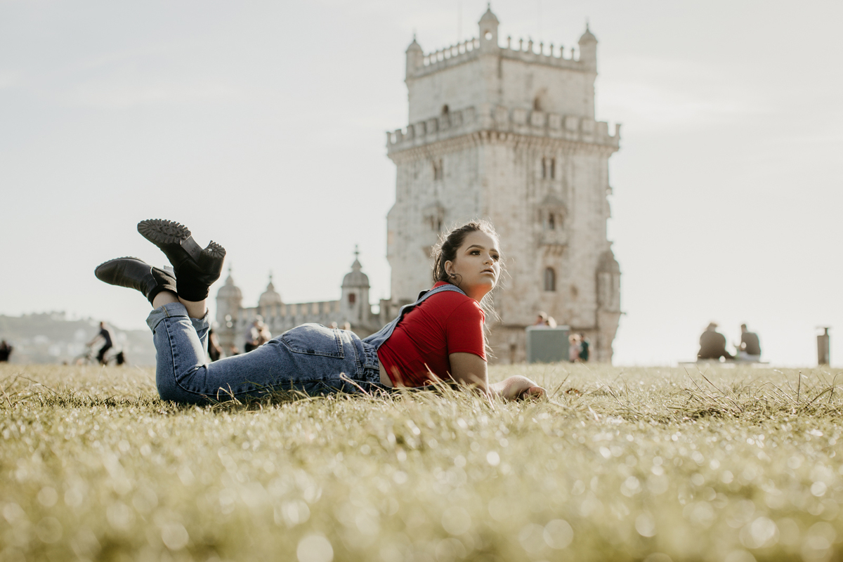 fotografia na torre de belem