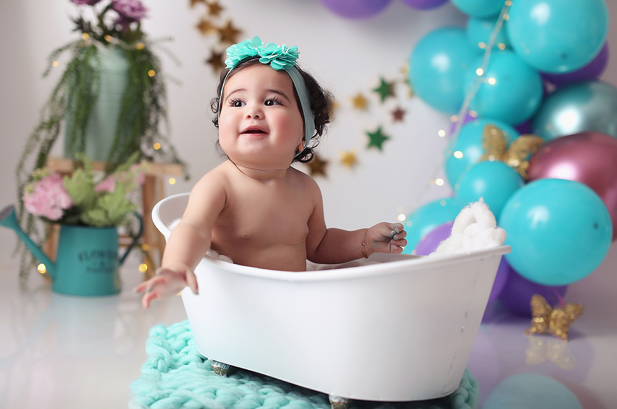 fotografia de cake smash em cascais