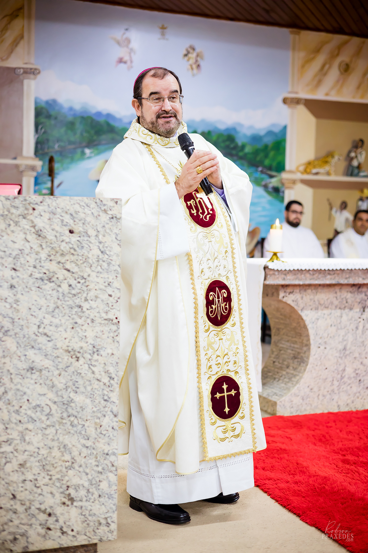 POSSE PADRO JOAO BONZANINI - FOTOGRAFO EM ITAPEVA - ROBSON PRAXEDES - BISPO DOM ARNALDO CARVALHEIRO