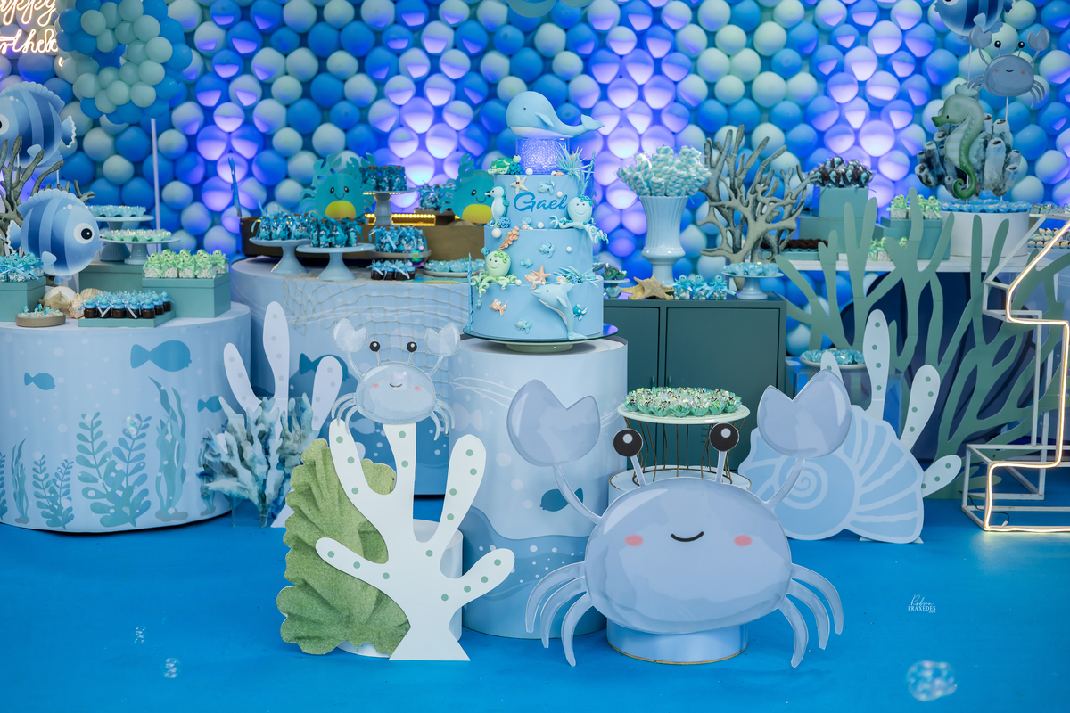 ANIVERSARIO INFANTIL TEMA FUNDO DO MAR - JOSI RATIMBUM - IANELLI DECORACOES - SALAO ALGODAO DOCE - DJ ZUMP - FOTOGRAFO EM ITAPEVA ROBSON PRAXEDES