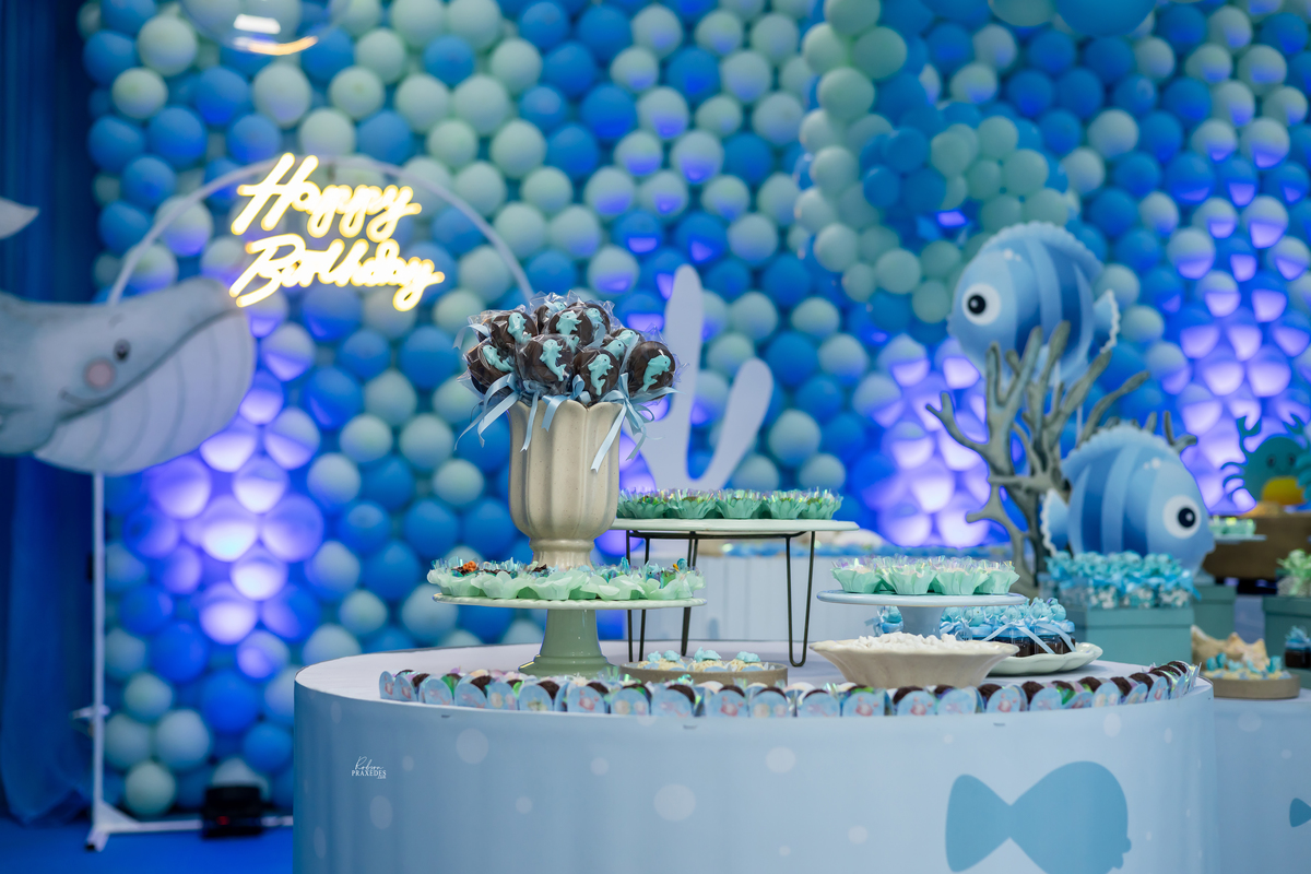 ANIVERSARIO INFANTIL TEMA FUNDO DO MAR - JOSI RATIMBUM - IANELLI DECORACOES - SALAO ALGODAO DOCE - DJ ZUMP - FOTOGRAFO EM ITAPEVA ROBSON PRAXEDES