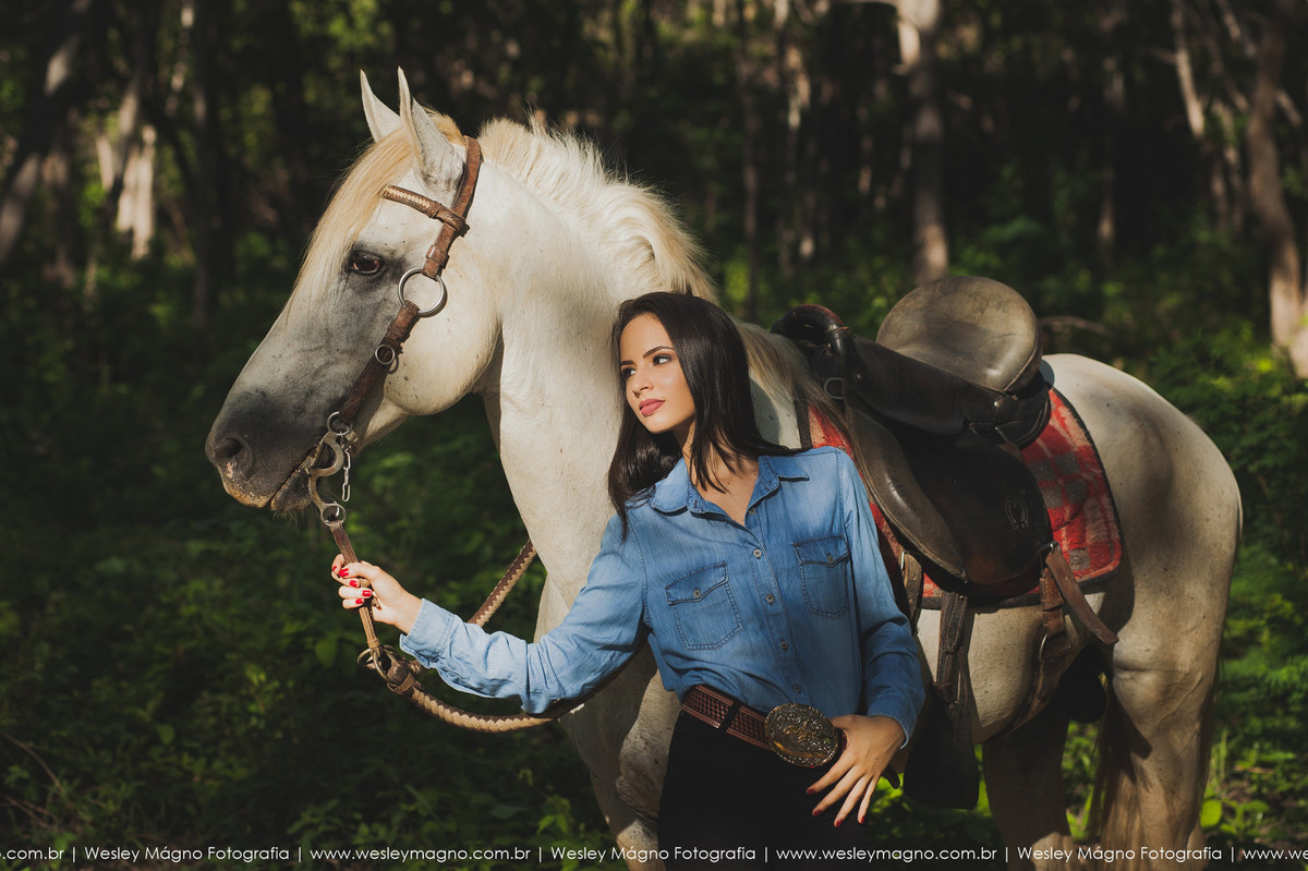 ensaio 15 anos com cavalos