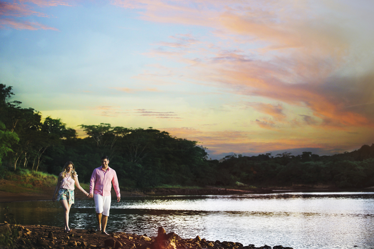 ensaios no por do sol