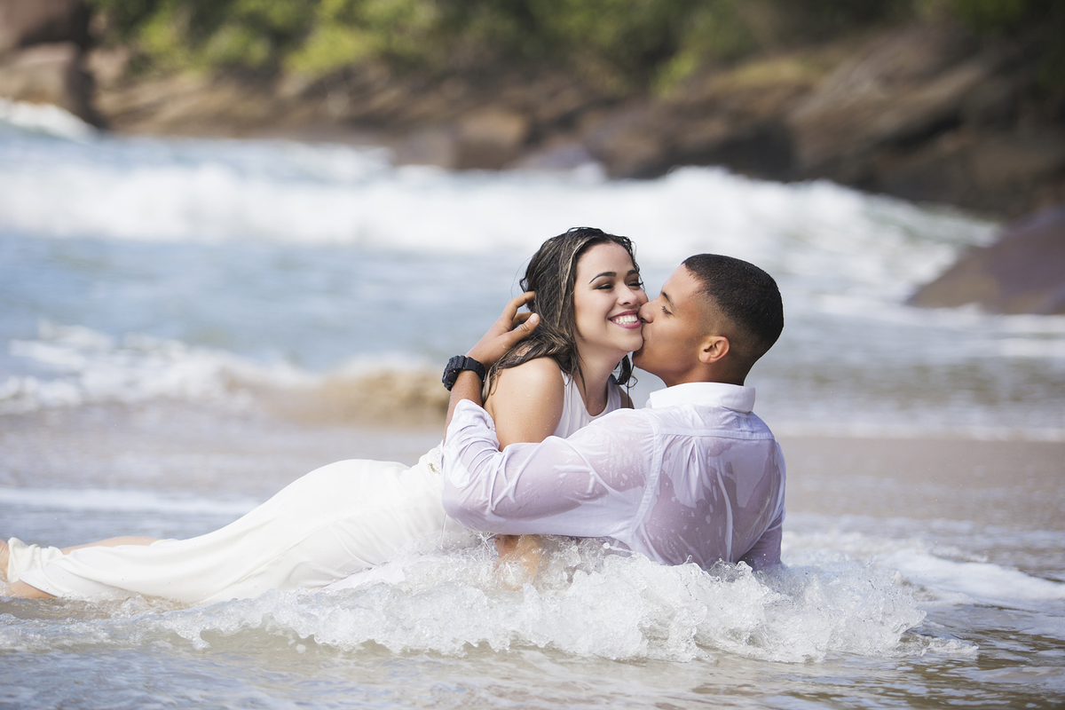 ensaio pré casamento na praia