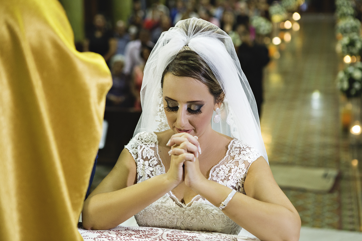 momento de oração no casamento