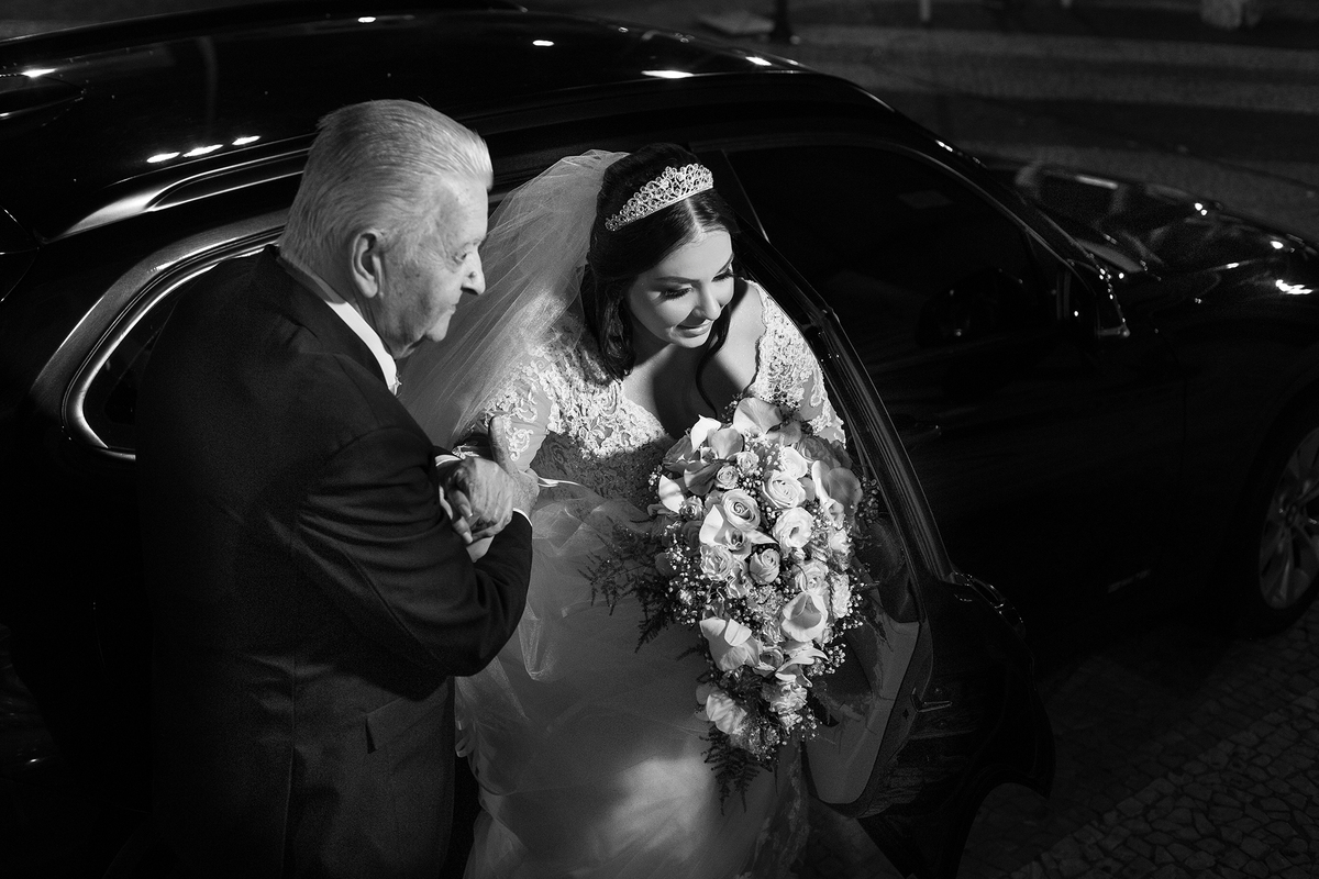 foto da noiva com o pai