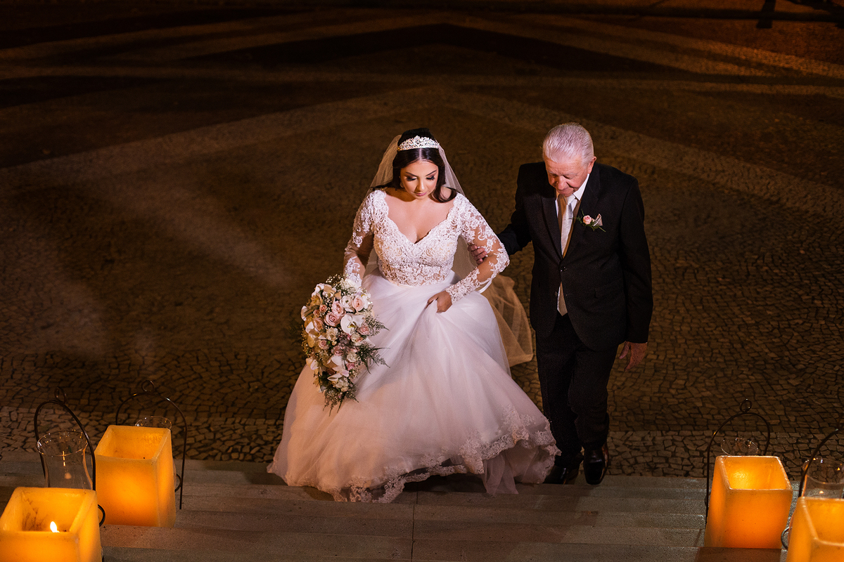 foto entrada com o pai na basilica