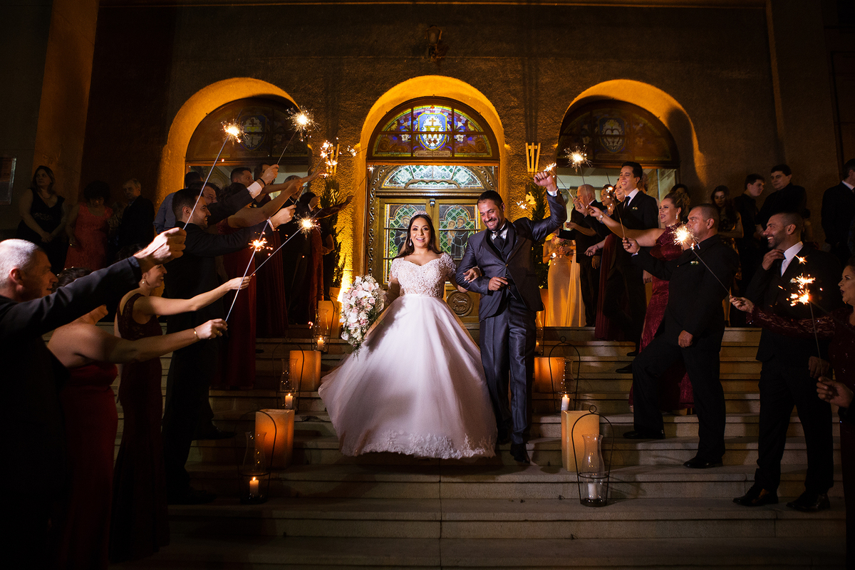 saida da noiva com sparkles