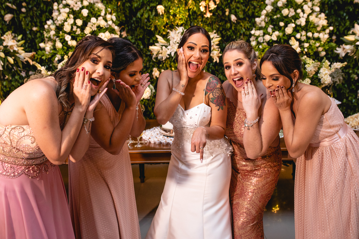 fotos com madrinhas divertidas