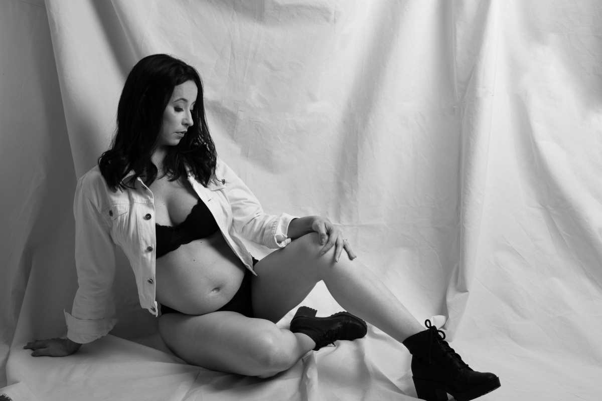 Sessão de grávida despojado e único