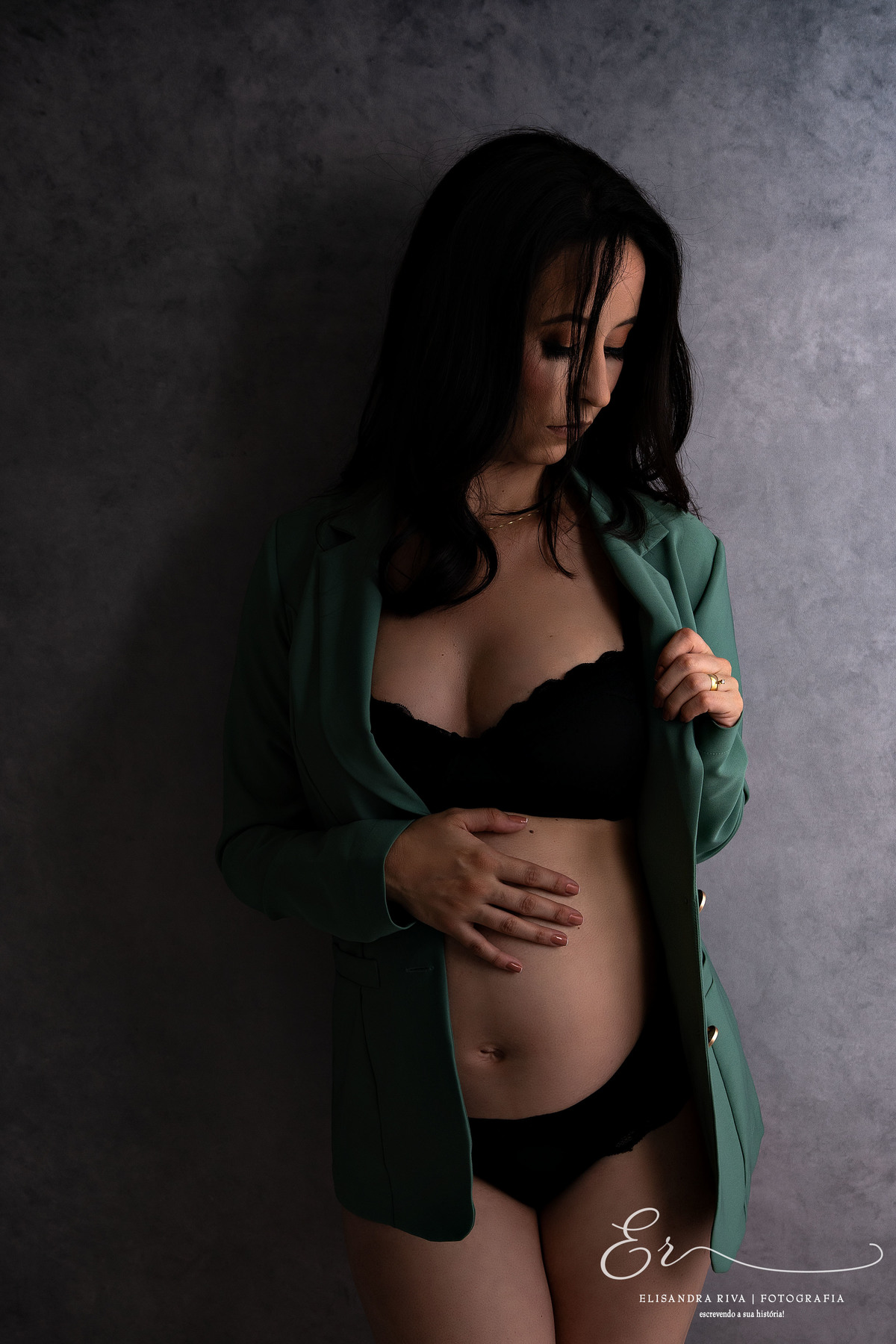 sessão de grávida minimalista