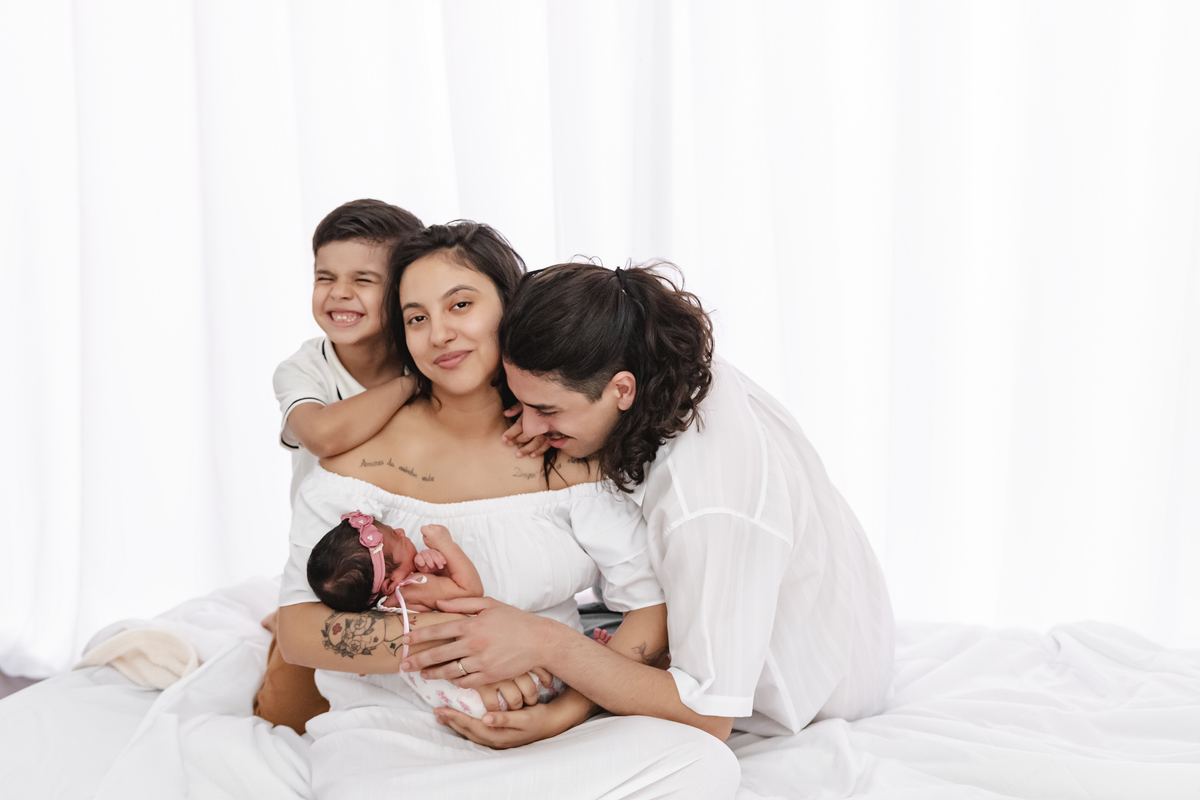 sessão newborn em estúdio