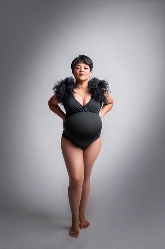 fotografia de grávidas em estúdio