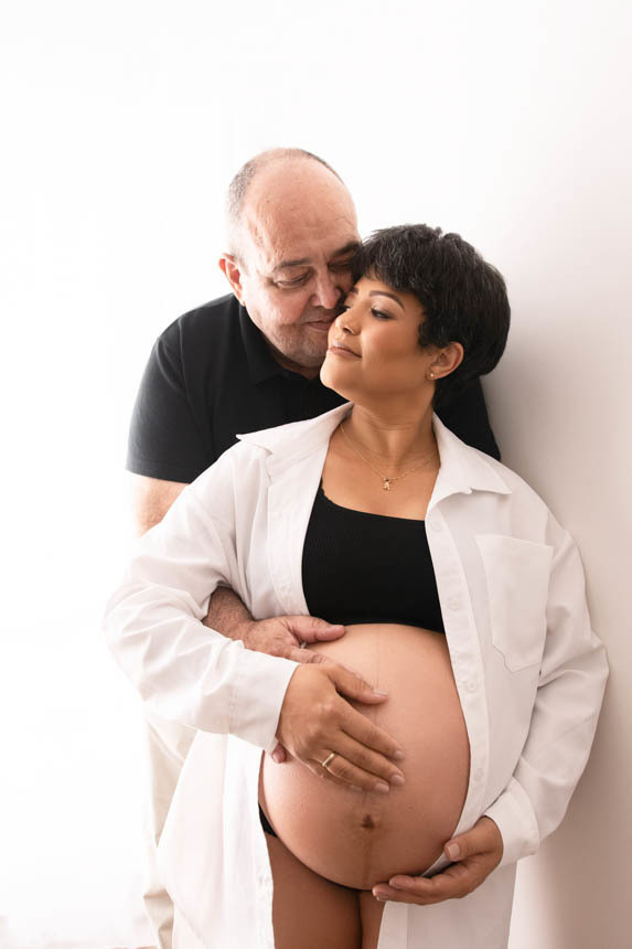 fotografia de gestante com o Marido