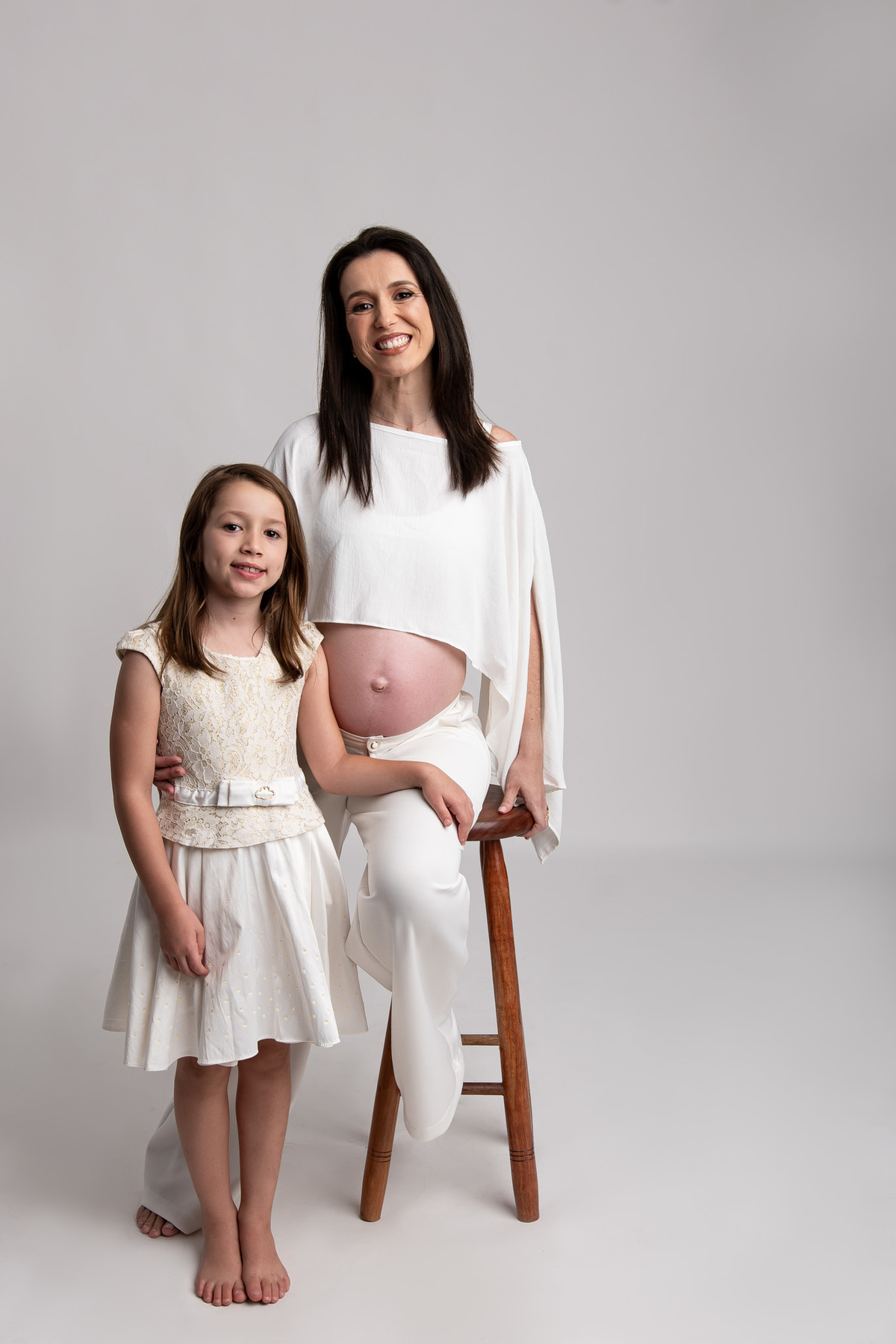 sessão de gestantes em estúdio em Taubaté