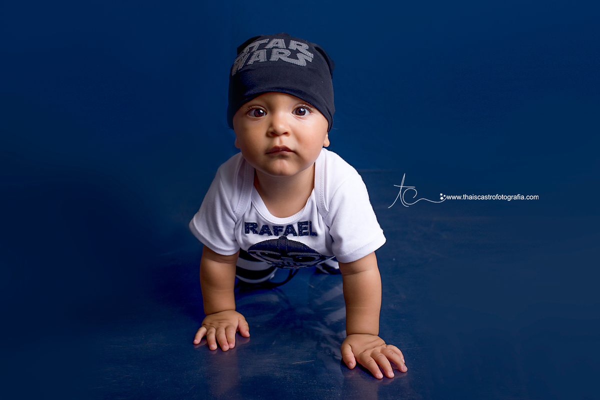 ensaio de bebe Star Wars Santo André