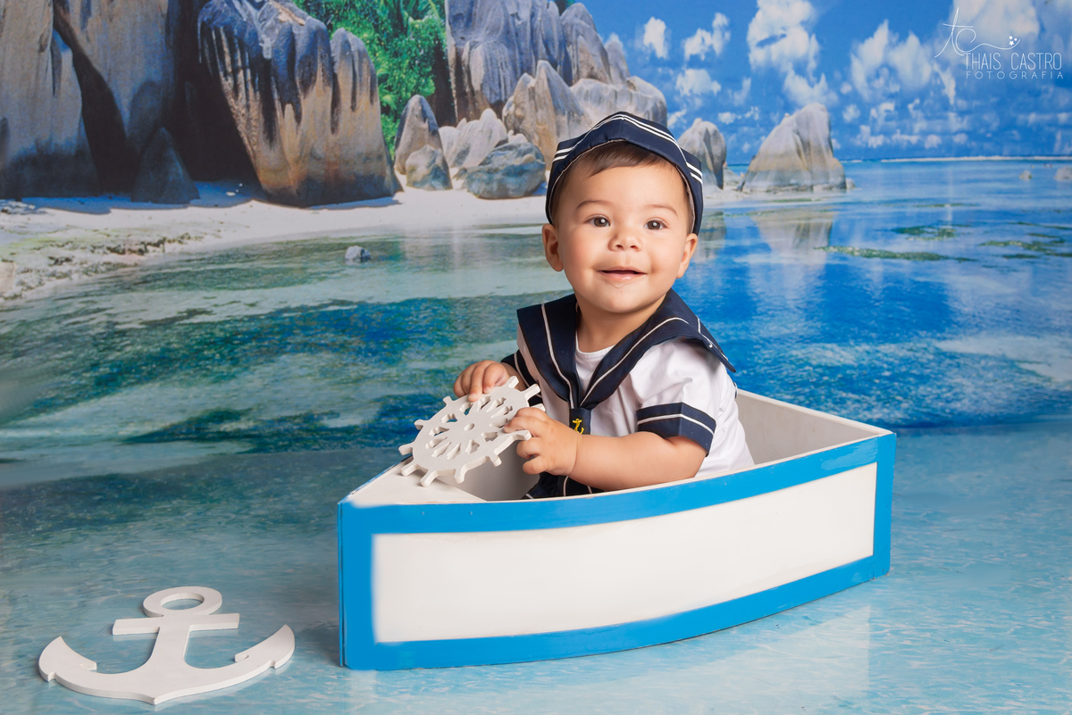 ensaio de bebê Santo André
cenário marinheiro