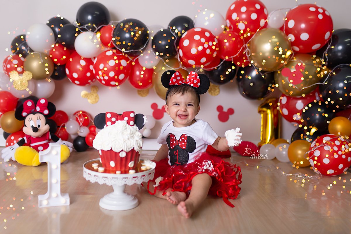 Smash the cake Minnie Santo André