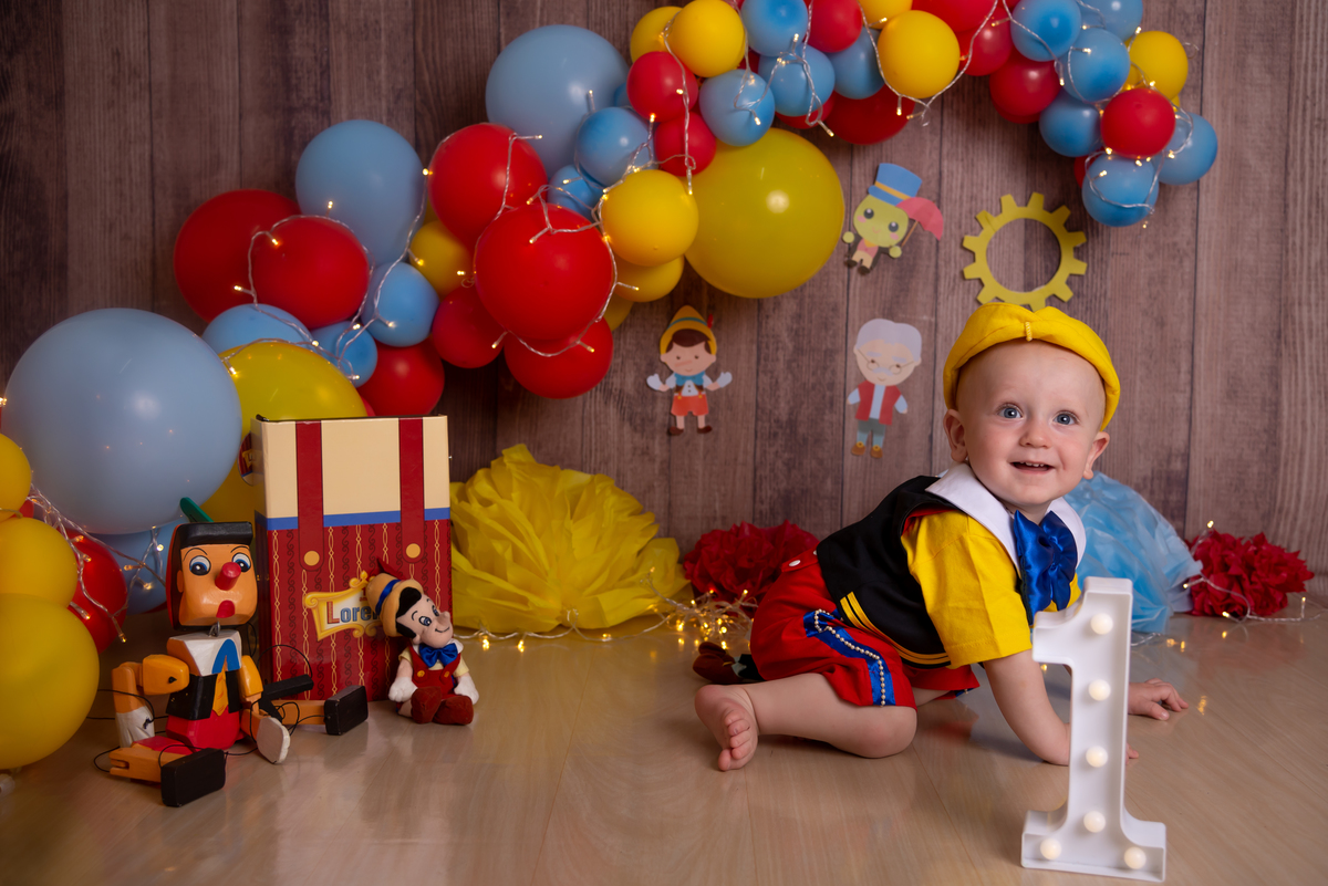 Smash the cake Pinochio - Thais Castro Fotografia - Santo André