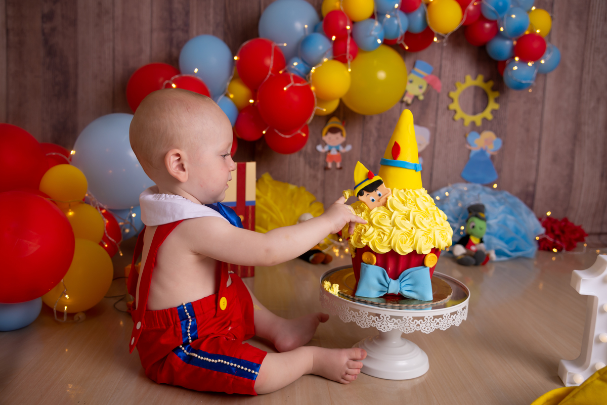 Smash the cake Pinochio - Thais Castro Fotografia - Santo André