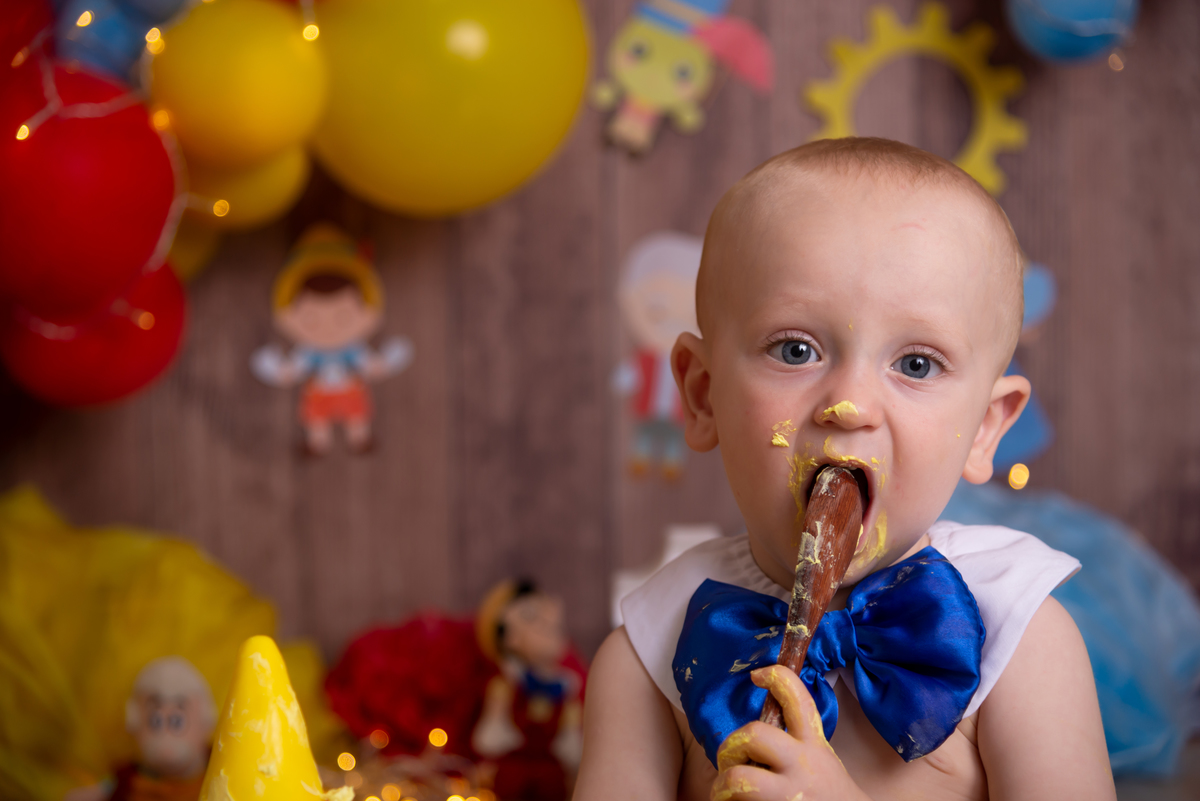 Smash the cake Pinochio - Thais Castro Fotografia - Santo André