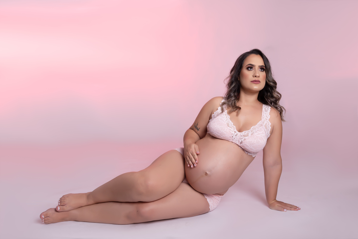 Ensaio gestante milk bath Santo André - Thais Castro Fotografia