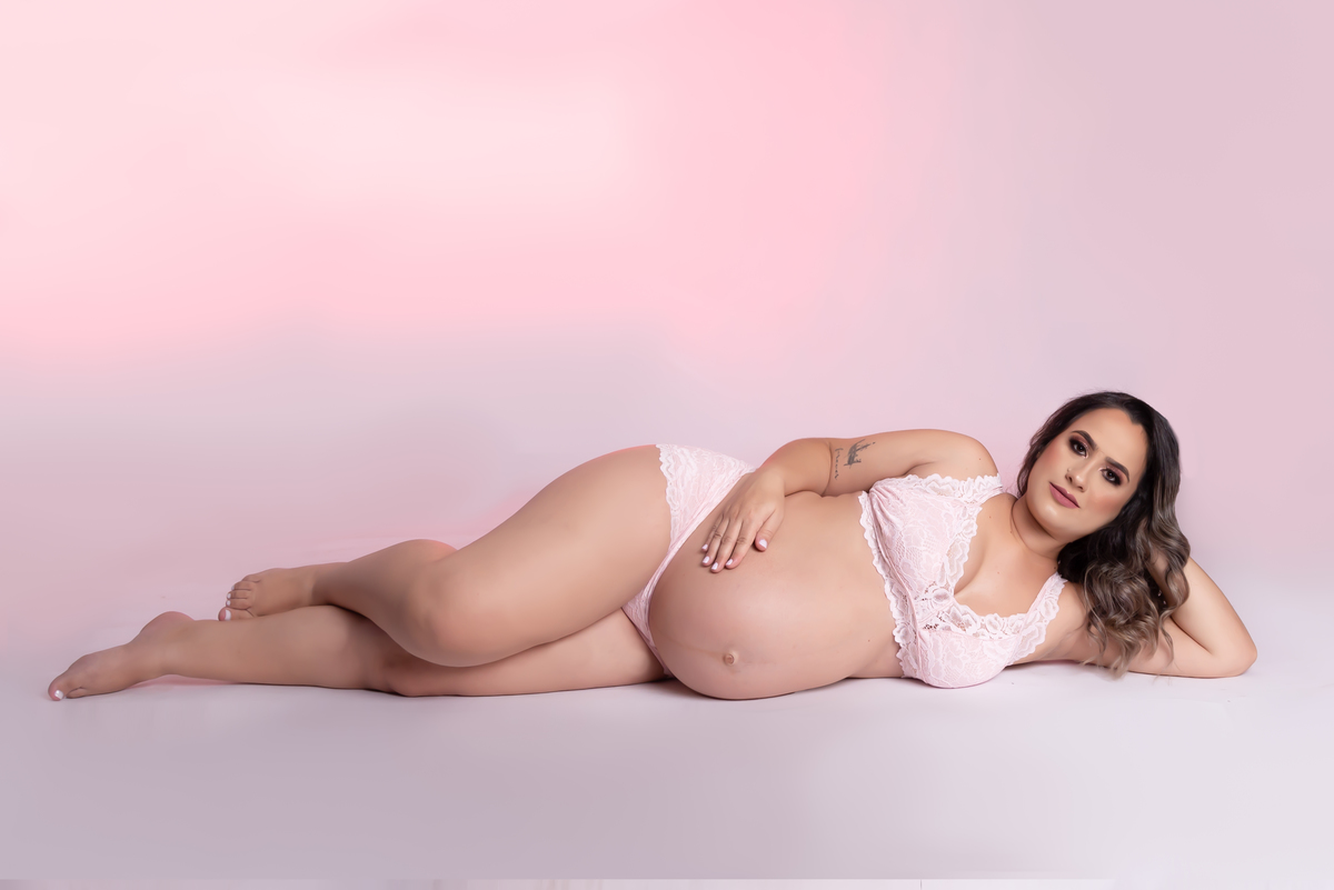 Ensaio gestante milk bath Santo André - Thais Castro Fotografia