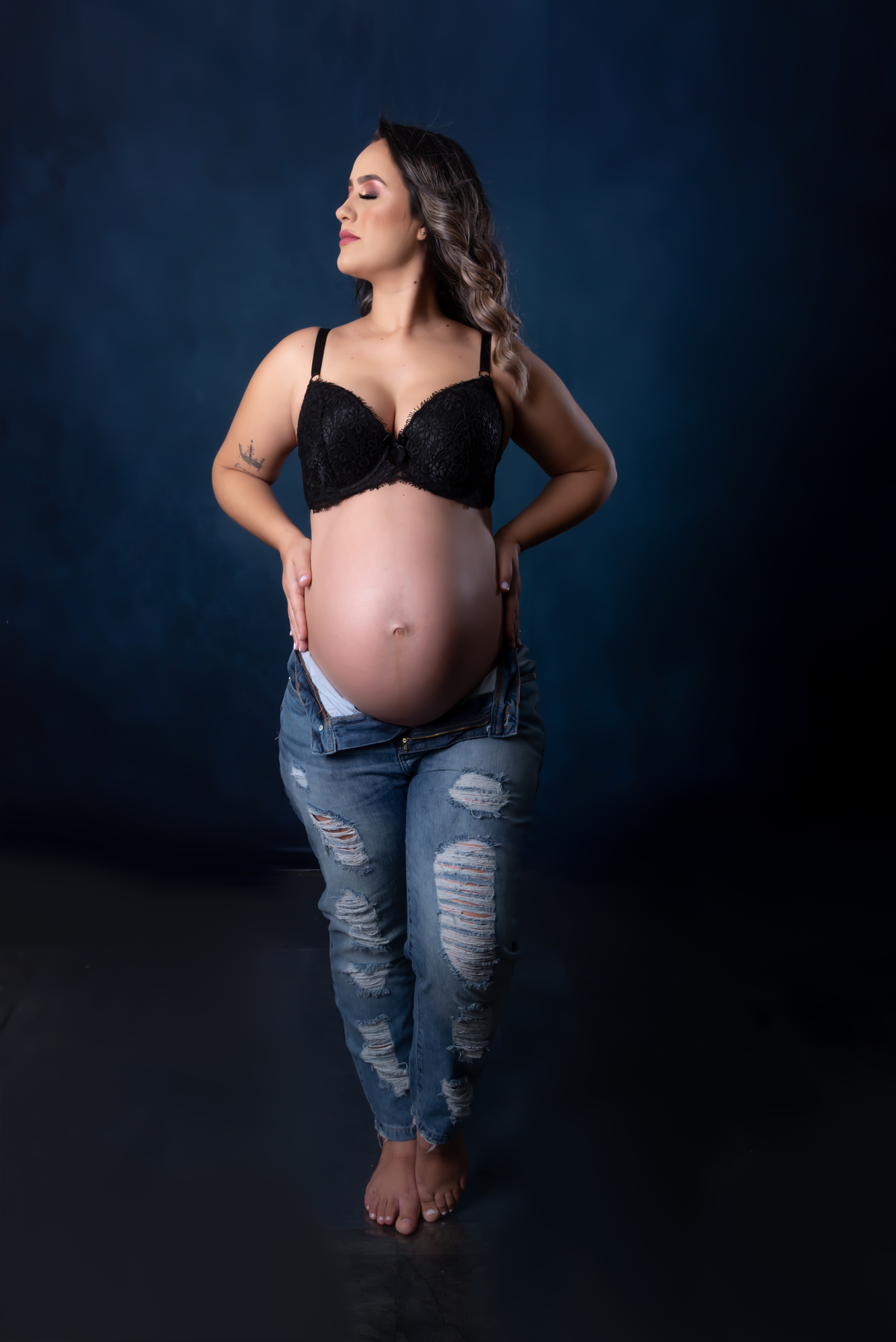 Ensaio gestante milk bath Santo André - Thais Castro Fotografia