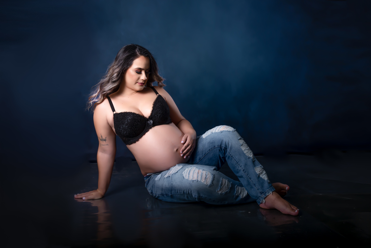 Ensaio gestante milk bath Santo André - Thais Castro Fotografia