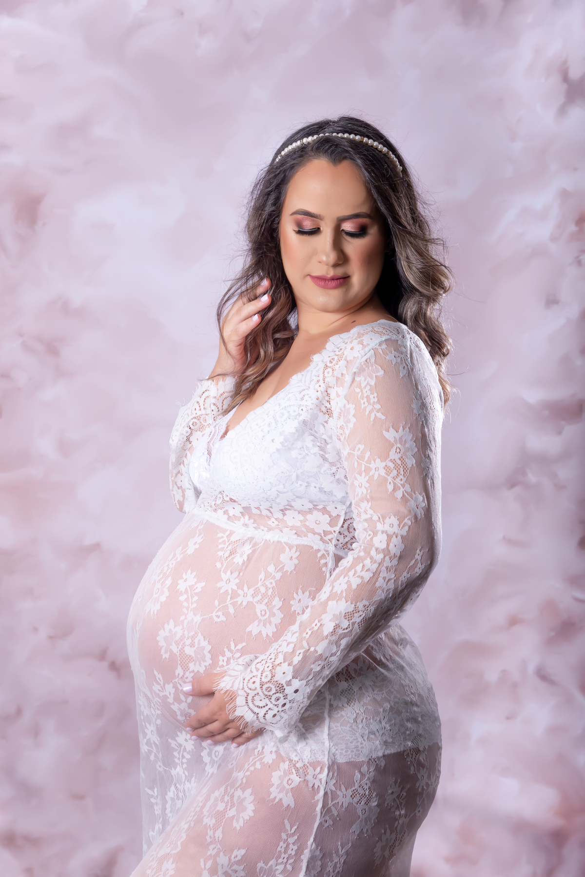 Ensaio gestante milk bath Santo André - Thais Castro Fotografia