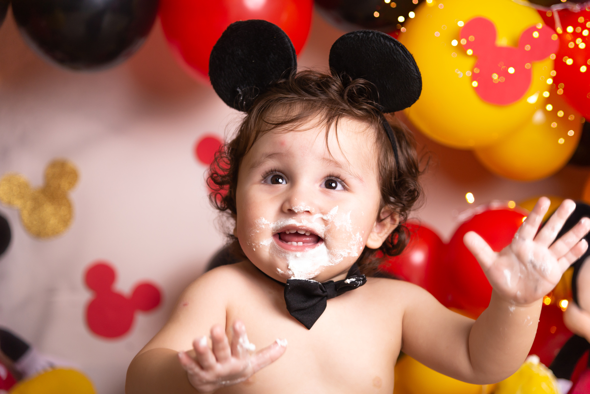 Smash the cake Mickey Santo André - Thais Castro Fotografia