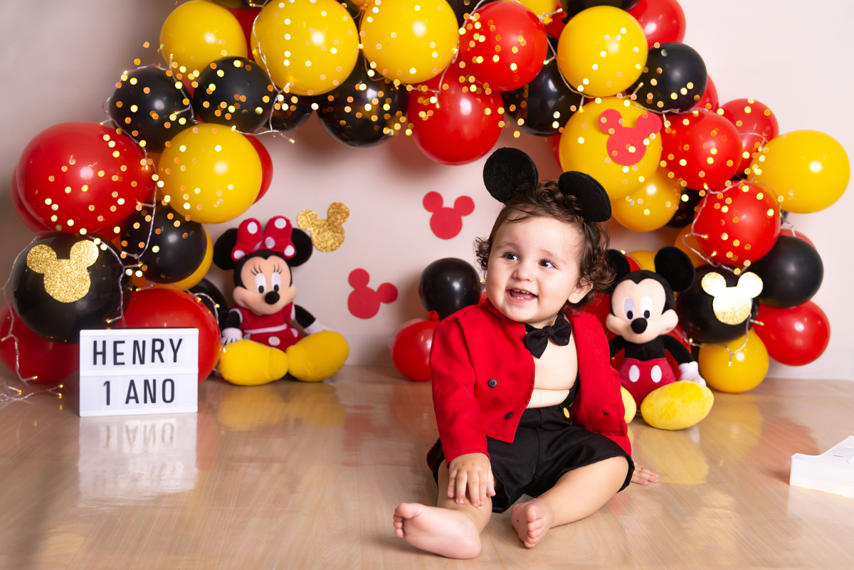 Smash the cake Mickey Santo André - Thais Castro Fotografia