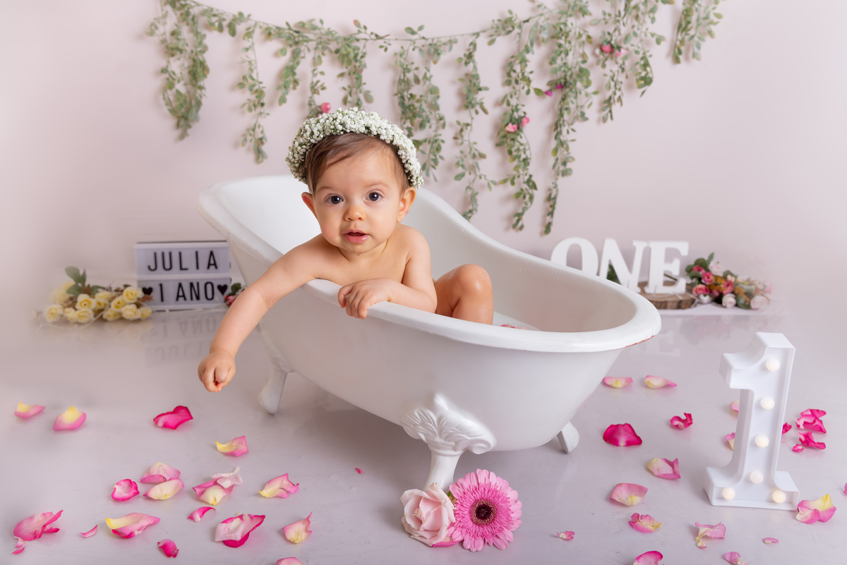 Smash the cake Jardim - milk bath baby - Santo André, Thais Castro Fotografia