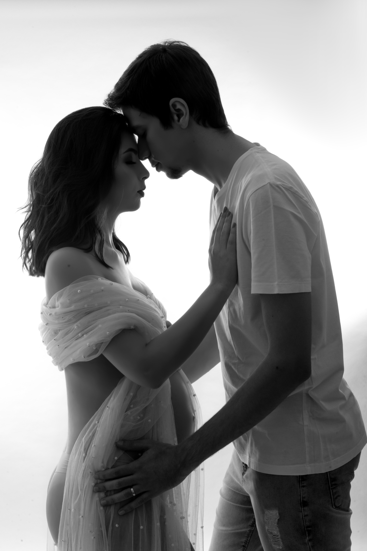 Ensaio gestante estúdio luxo Santo André - Thais Castro Fotografia