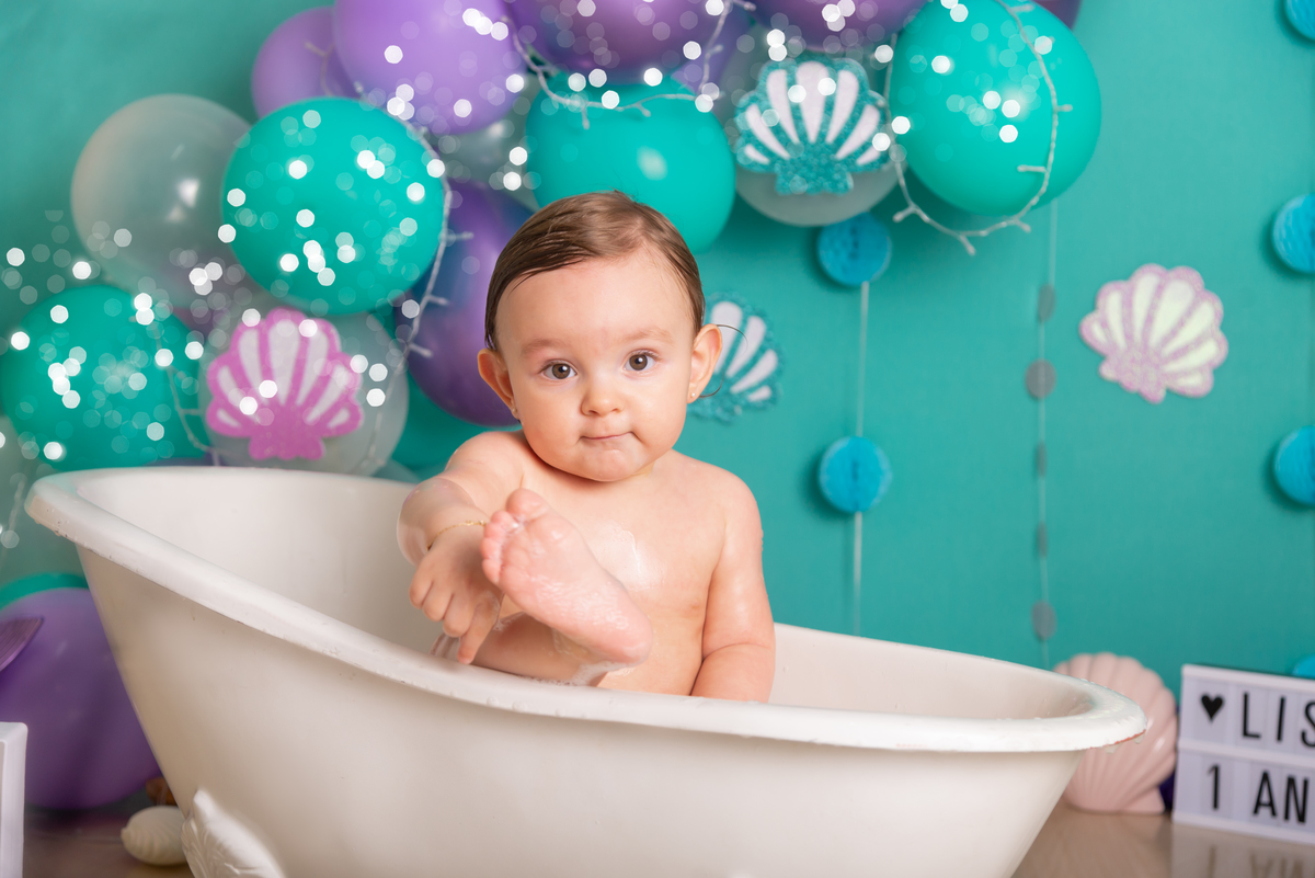 Smash the cake Sereia Santo André - Thais Castro Fotografia