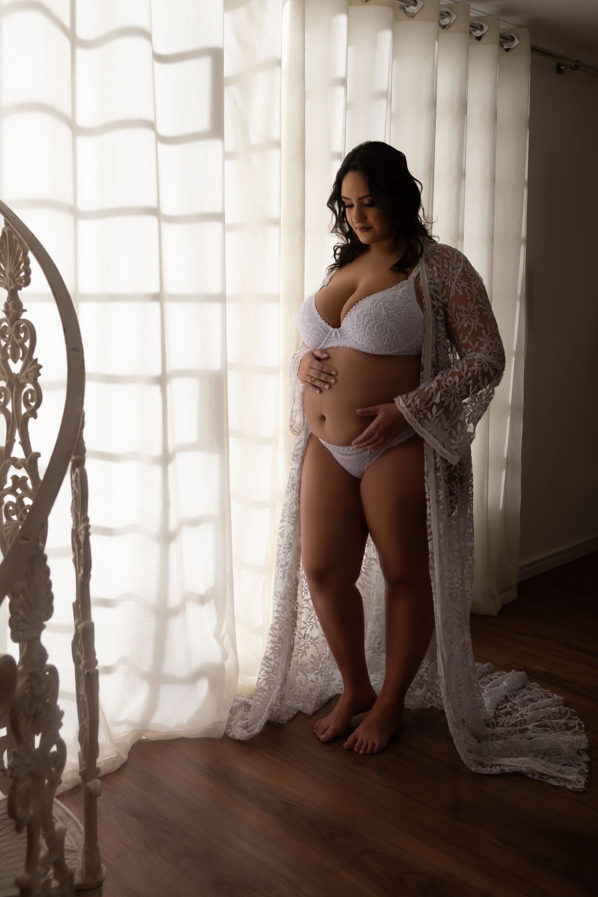 Ensaio gestante estúdio Thais Castro Fotografia Santo André