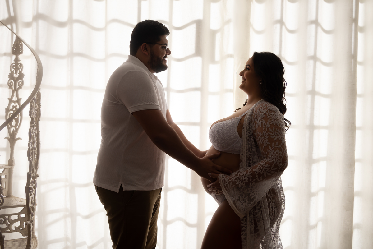 Ensaio gestante estúdio Thais Castro Fotografia Santo André