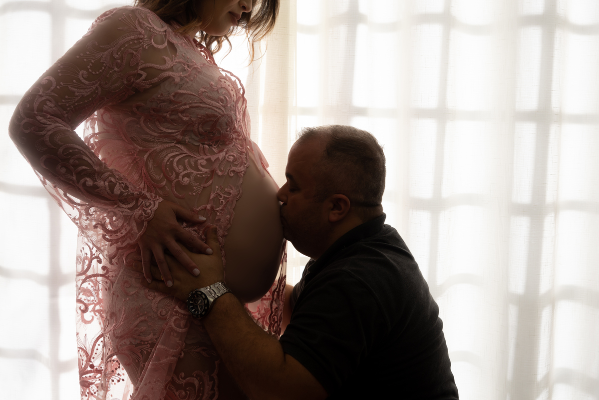 Ensaio gestante estúdio Thais Castro Fotografia Santo André