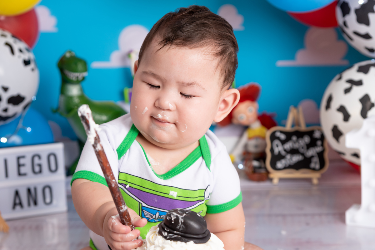 Ensaio Smash the cake Toy Story- Santo André - Thais Castro Fotografia