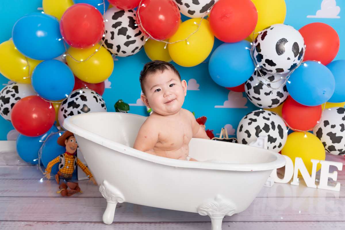 Ensaio Smash the cake Toy Story- Santo André - Thais Castro Fotografia