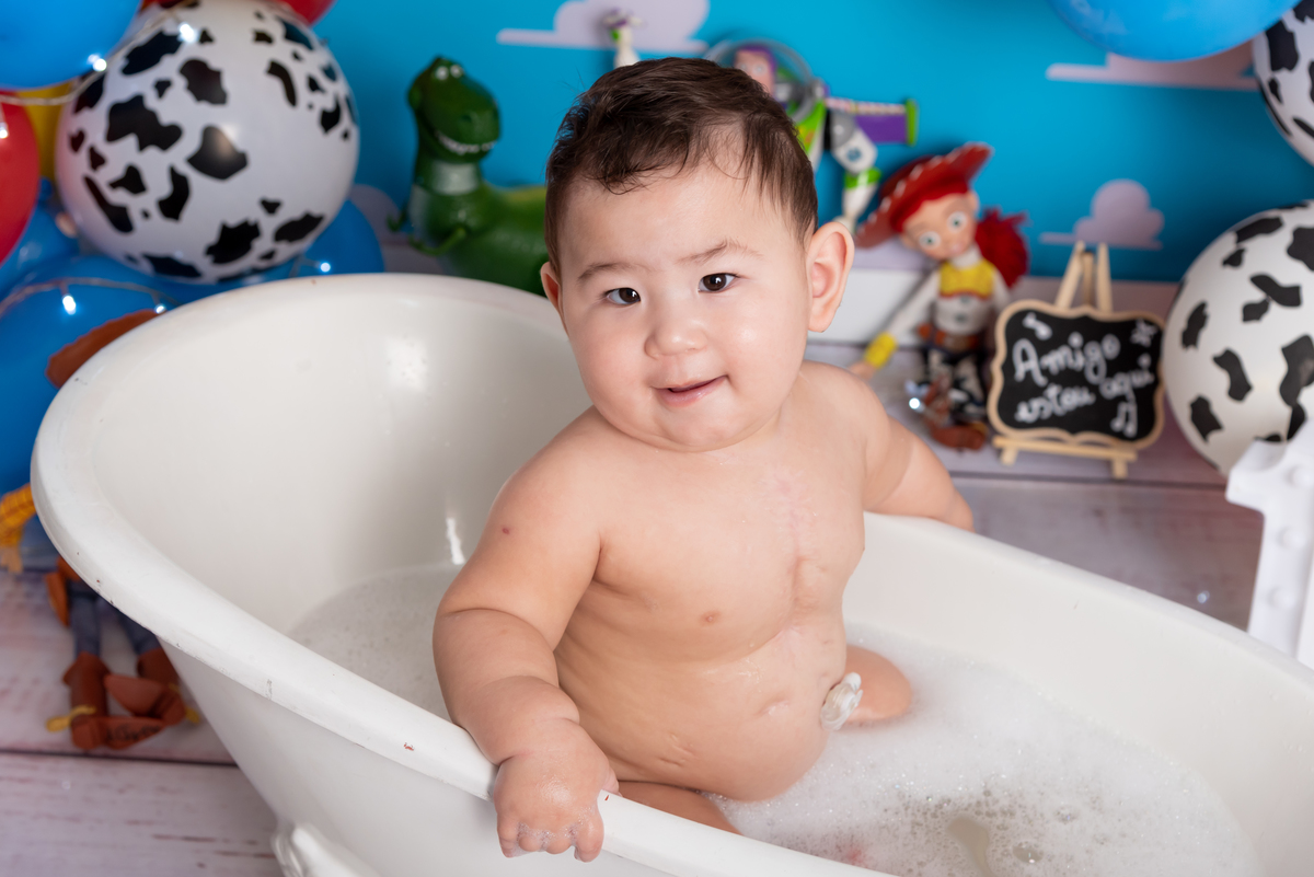 Ensaio Smash the cake Toy Story- Santo André - Thais Castro Fotografia