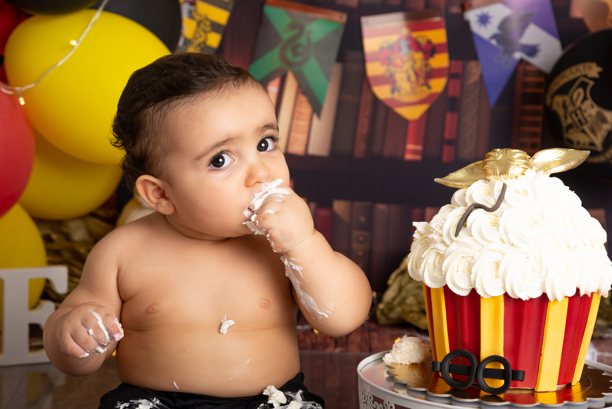 Ensaio Smash the cake Harry Potter - Santo André - Thais Castro Fotografia